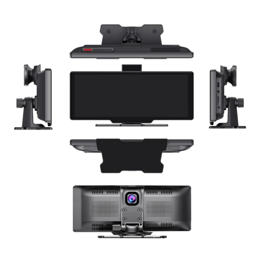 DrivePortal Wireless CarPlay Head Unit Sync My Drive DrivePortal Wireless CarPlay Head Unit with 4K Dash Cam
