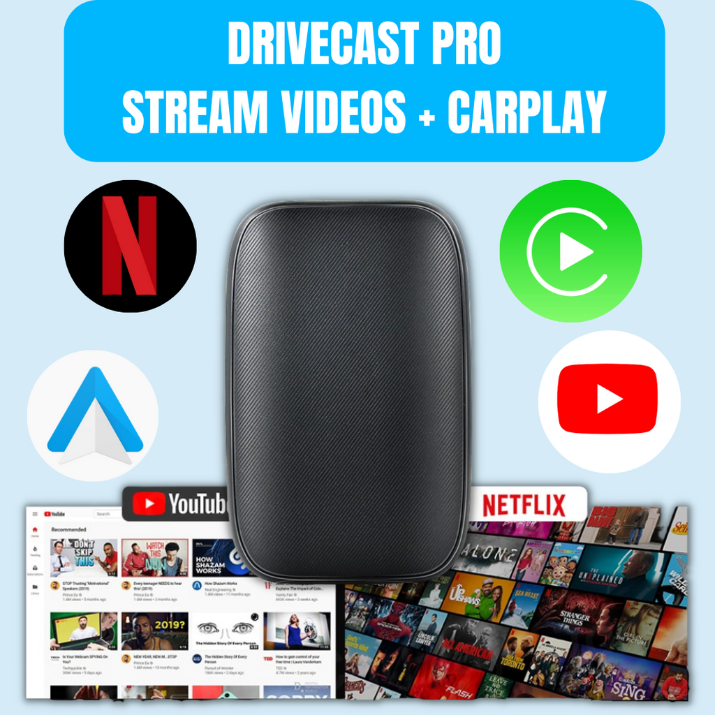 DriveCast Pro Ai Box Wireless CarPlay Adapter Sync My Drive